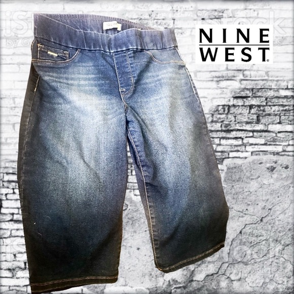 Nine West Womens Heidi Pull-On Skimmer Yoga Stretch Jeans - Picture 3 of 7